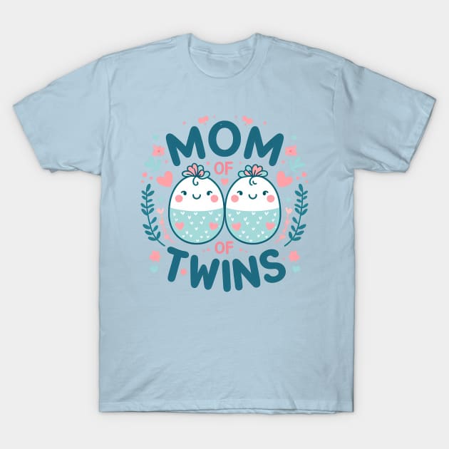 Mom Of Twins T-Shirt by ANSAN